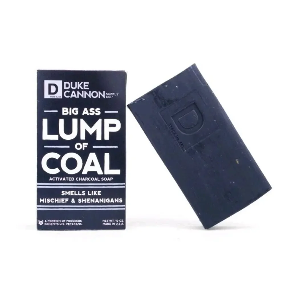 Duke Cannon Big Ass Lump Of Coal Big Brick of Soap Naughty Santa